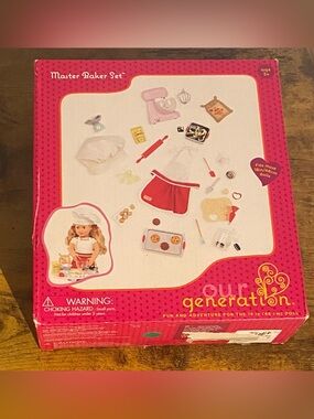 Our Generation Master Baker Set - Baking Playset for Dolls